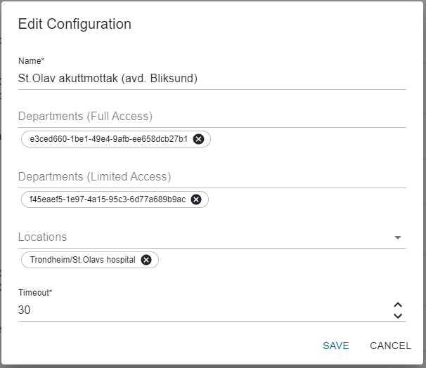 Edit LiveView Configuration