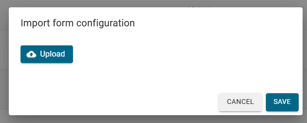 Import Existing Form Configuration