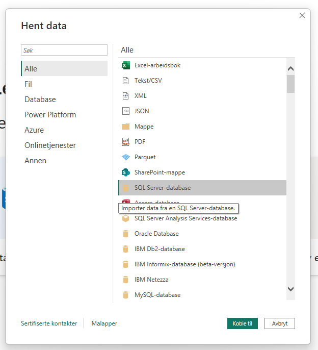 PowerBI Add Data