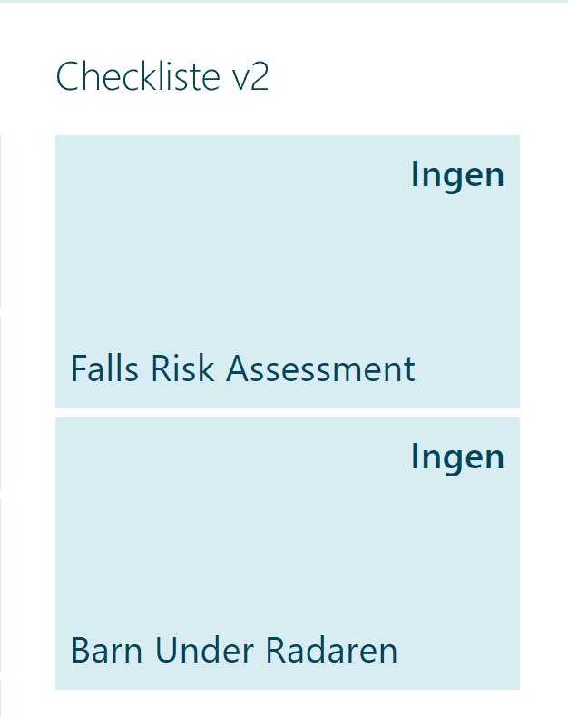 Checklist tile