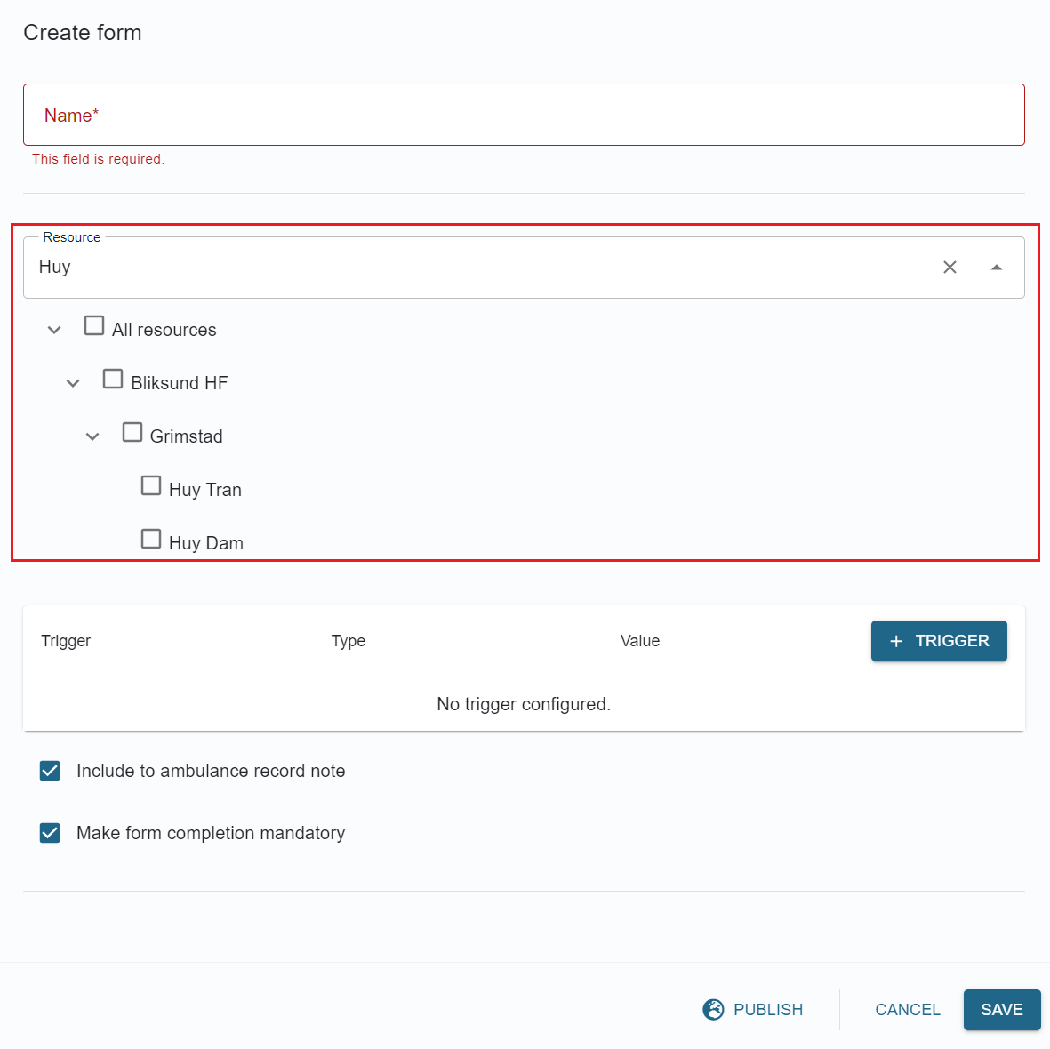 MandatoryForm