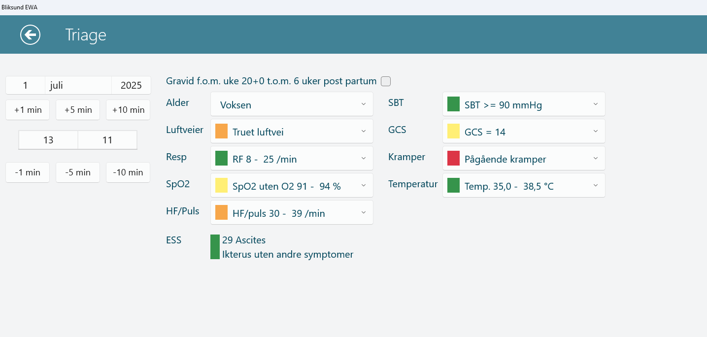 Automatic trigger on completing triage