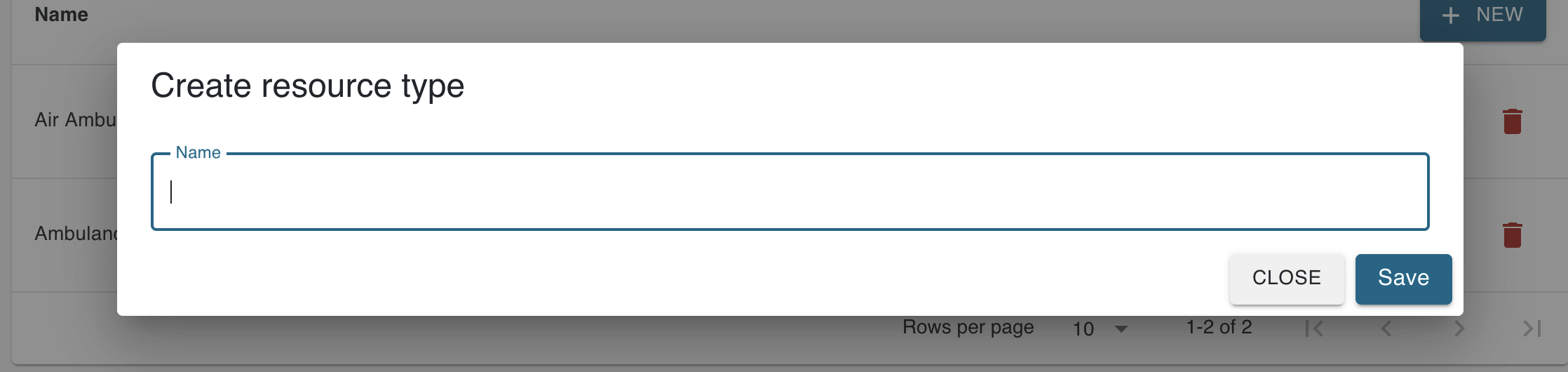 Create resource type