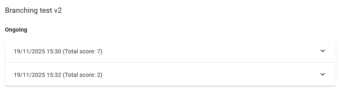 Score display in Forms and ISBAR
