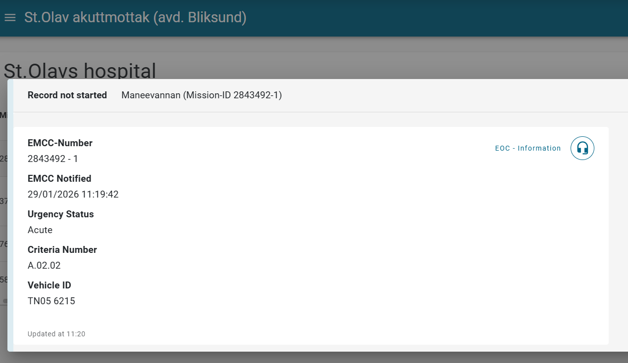 Vehicle data in liveview