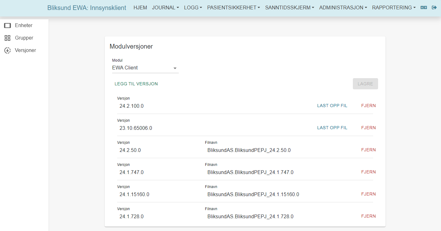 Version Manager in Insight